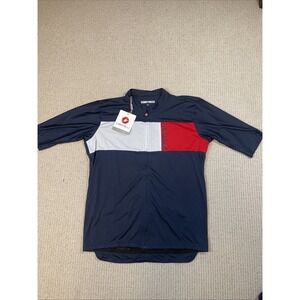 CASTELLI Men's XL PROLOGO 7 JERSEY Navy Blue new